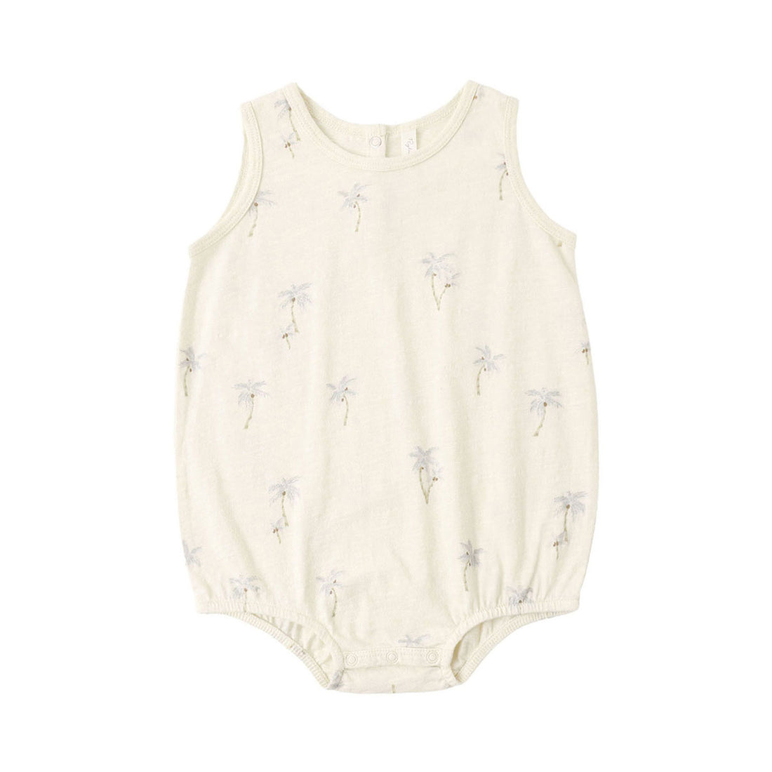Rylee and Cru  Natural Palms Bubble Onesie