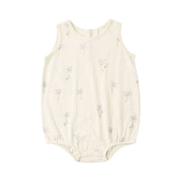 Rylee and Cru  Natural Palms Bubble Onesie