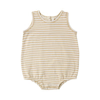 Rylee and Cru  Butterscotch Stripe Bubble Onesie