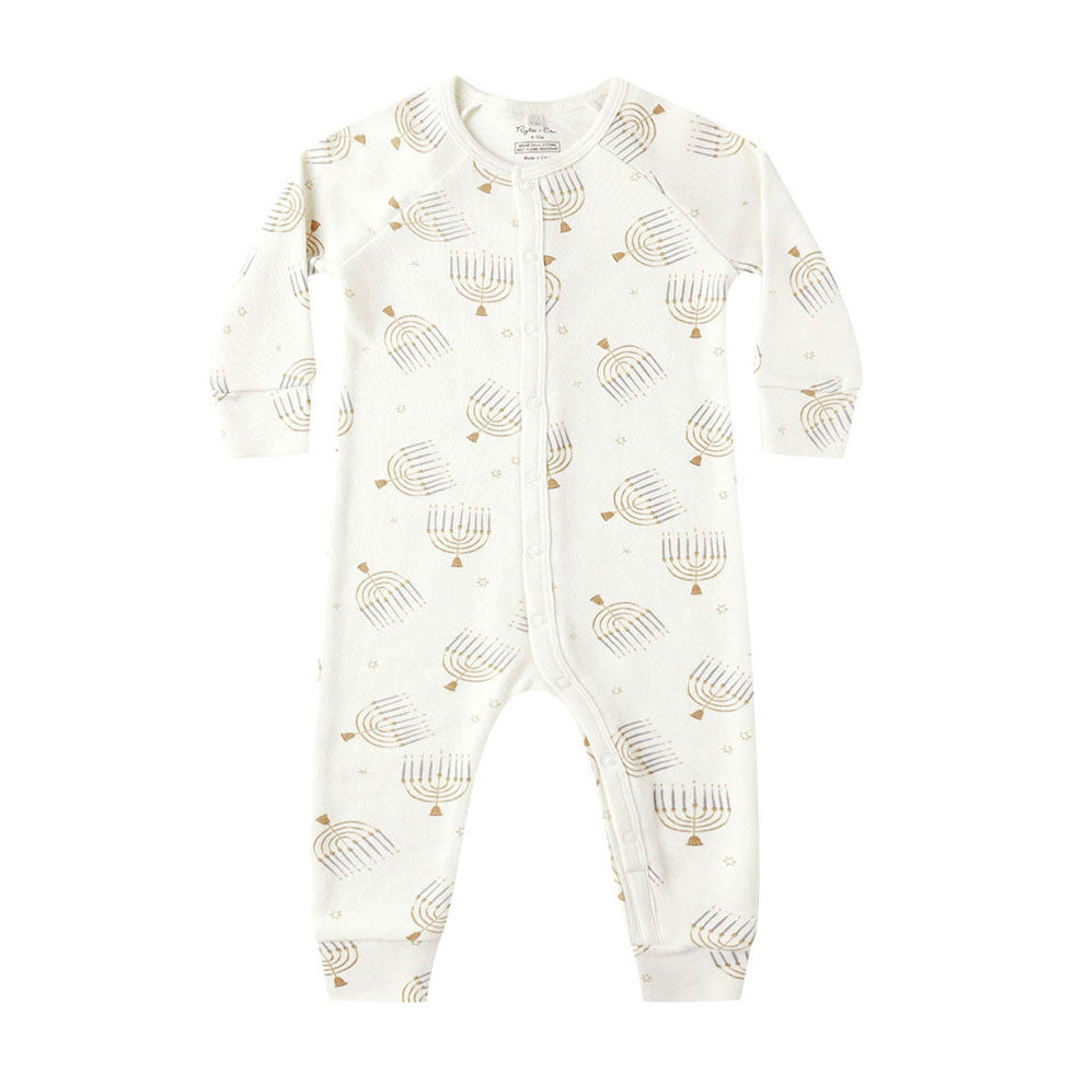 Rylee and Cru Natural Hanukkah John Pajamas