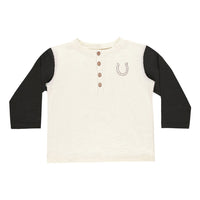 Rylee and Cru Good Luck Henley Long Sleeve Tee