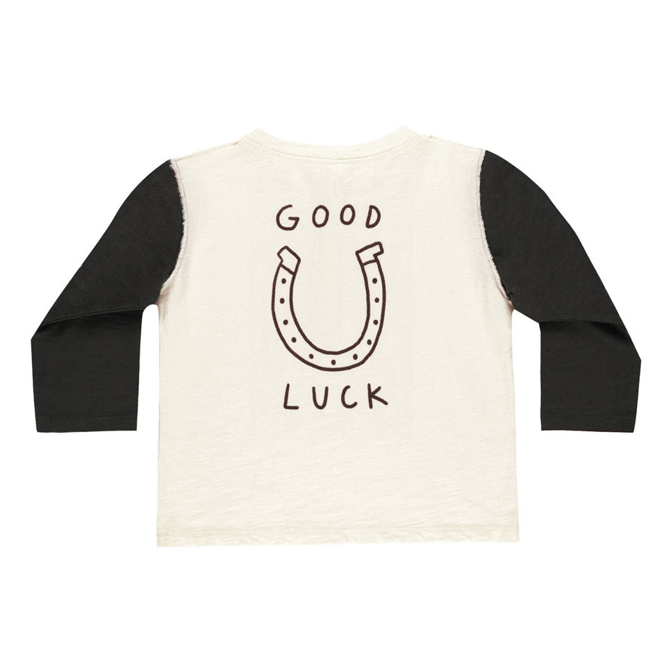 Rylee and Cru Good Luck Henley Long Sleeve Tee