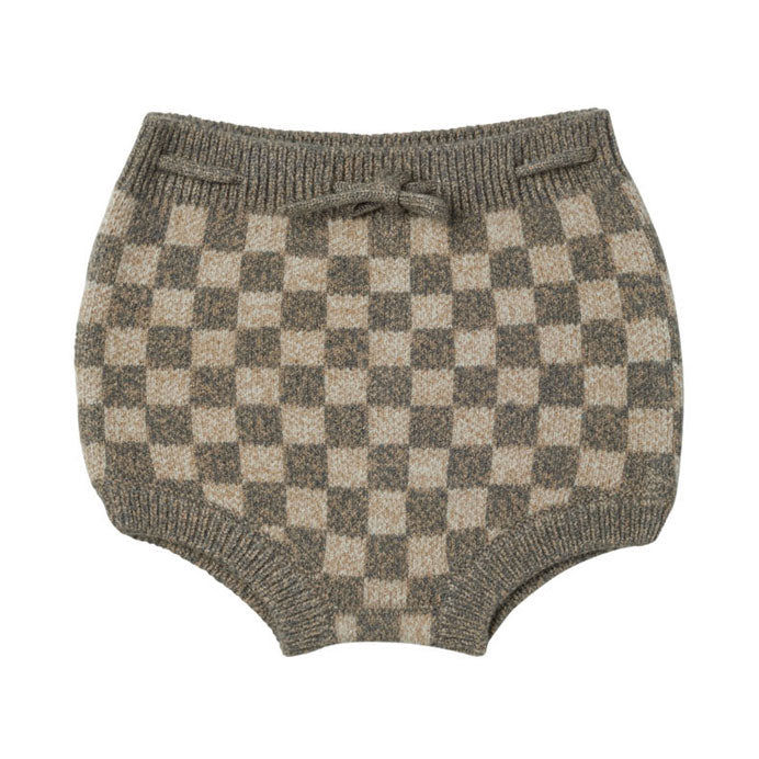 Rylee and Cru Blue-Sand-Checker Knit Bloomer