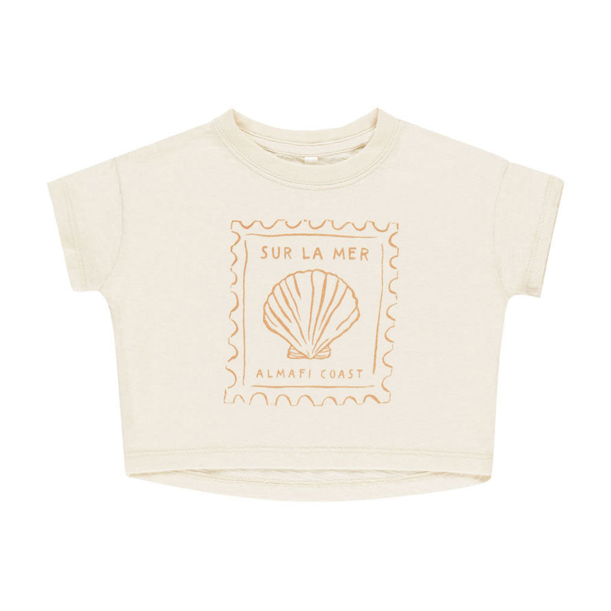 Rylee and Cru Natural Seashell Boxy Tee