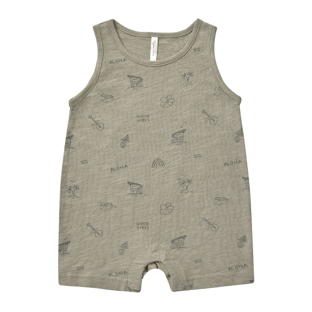 Rylee and Cru Sage Sleeveless One-Piece - Hawaii