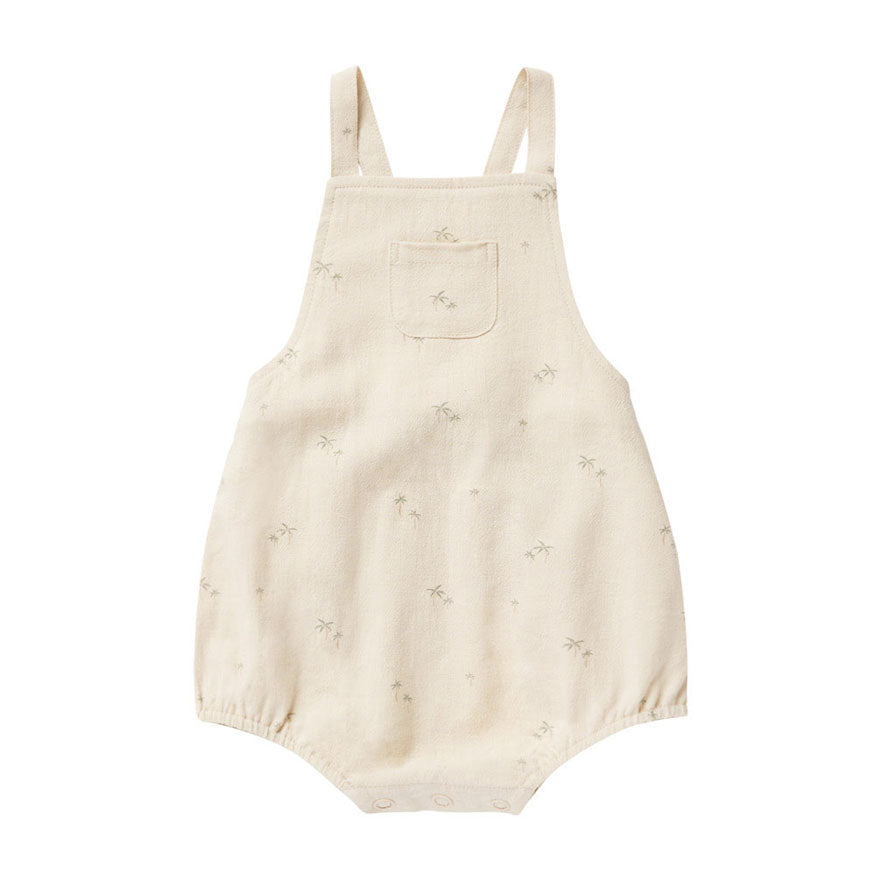 Rylee and Cru Natural Palms Criss Cross Romper - Palms