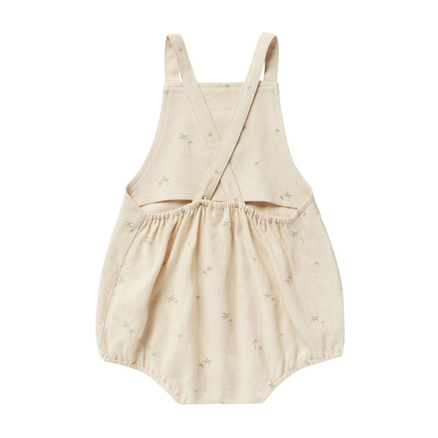 Rylee and Cru Natural Palms Criss Cross Romper - Palms
