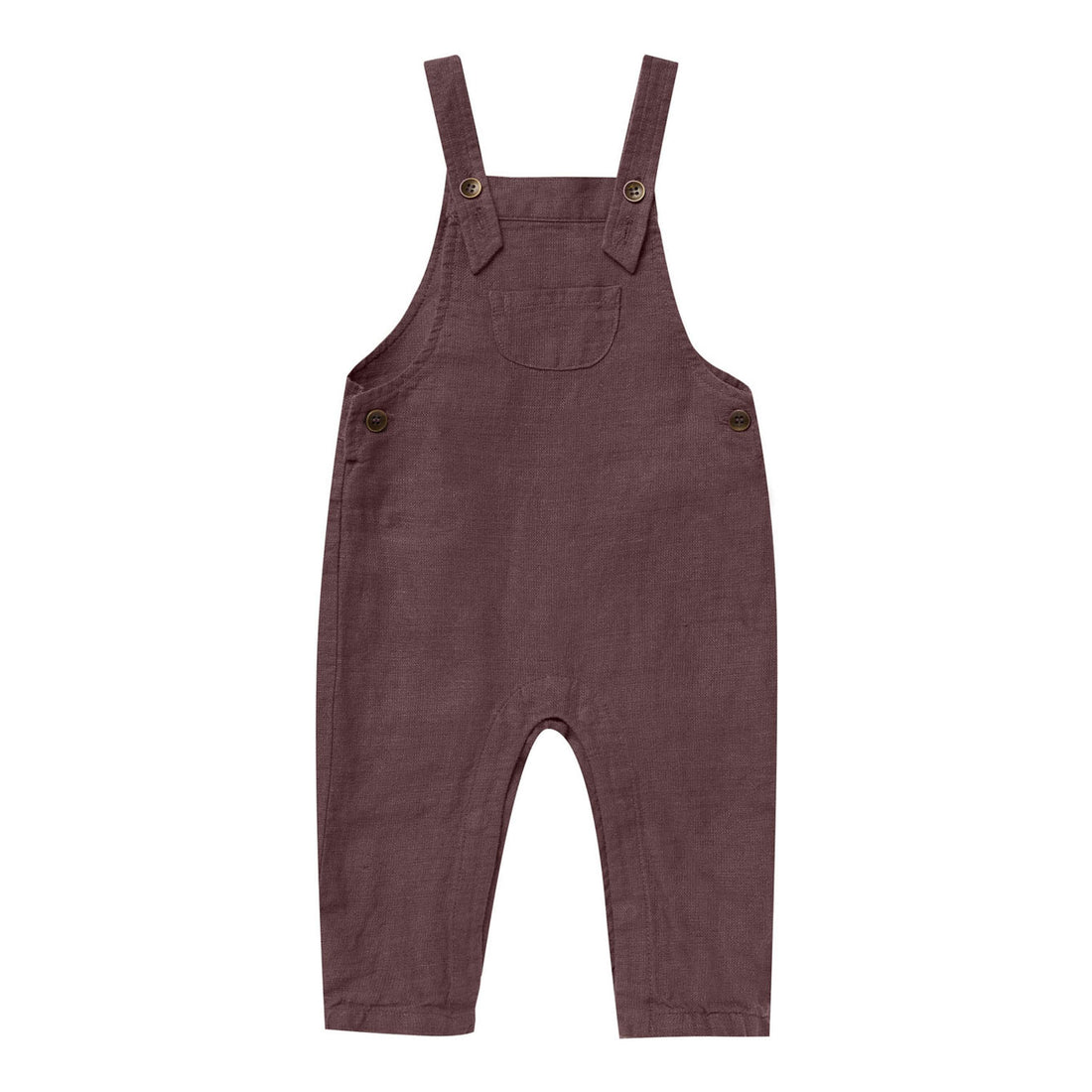 Rylee and Cru Plum Baby Overalls