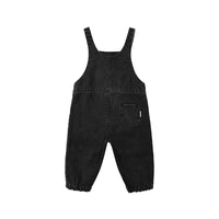Rylee and Cru Washed Black Baby Overalls