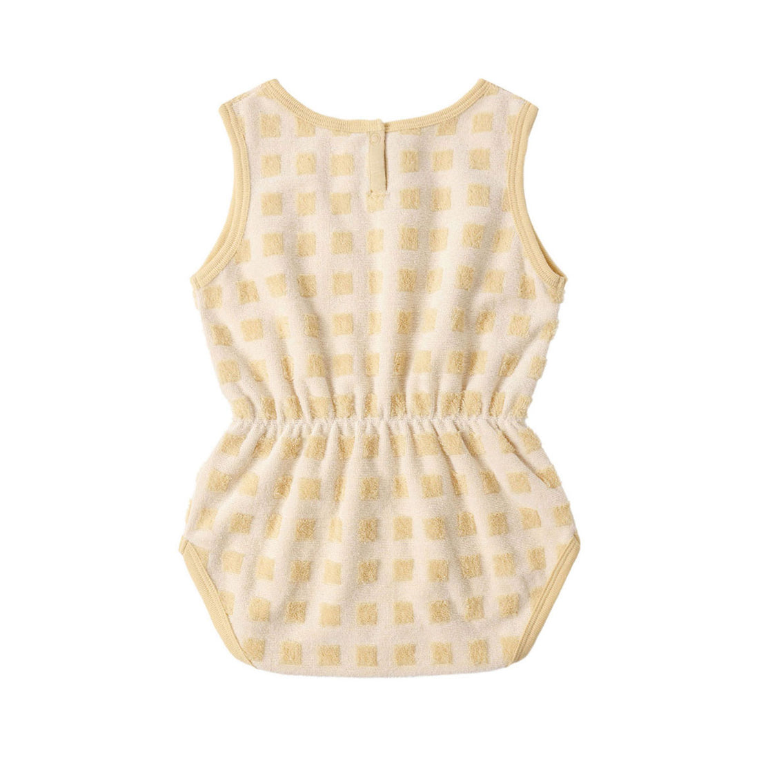 Rylee and Cru  Butterscotch Grid Cinch Playsuit