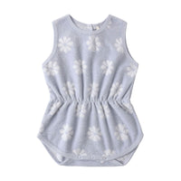 Rylee and Cru  Periwinkle Daisy Cinch Playsuit