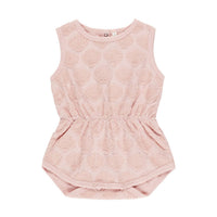 Rylee and Cru Pink Shells Cinch Playsuit