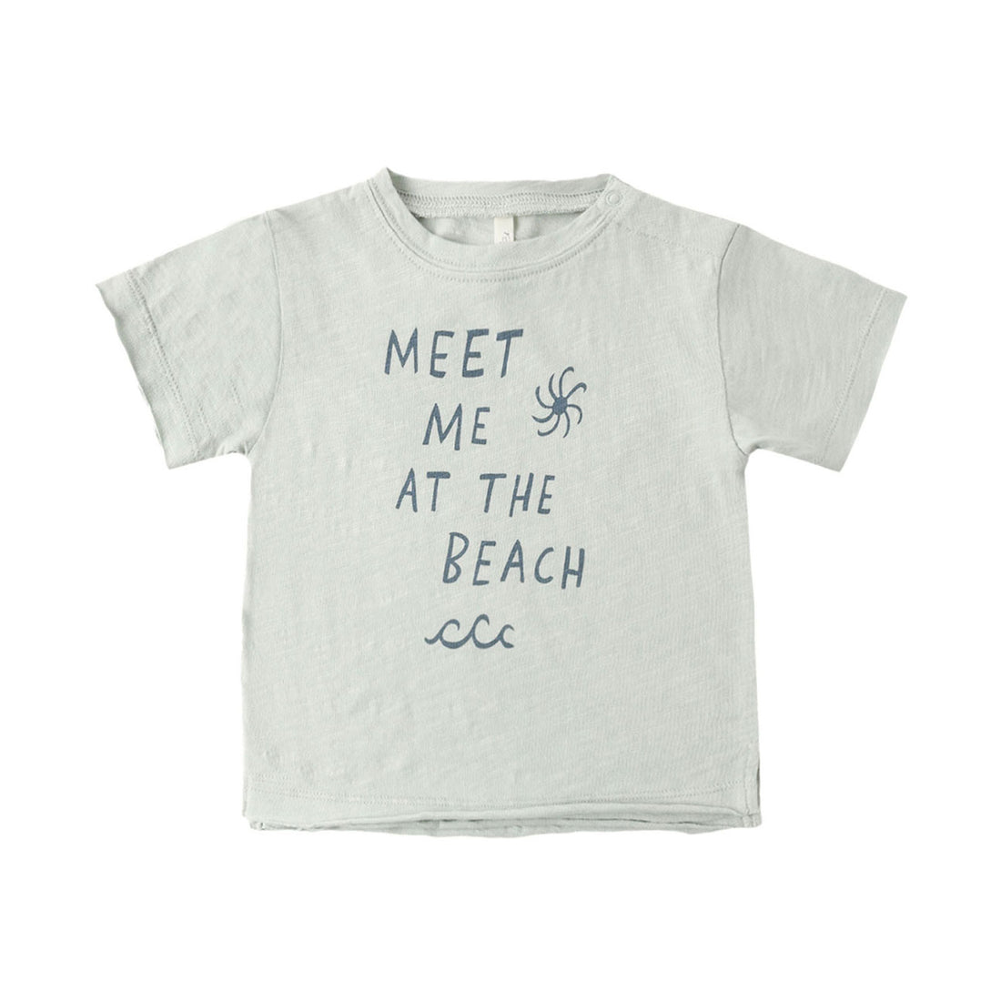 Rylee and Cru  Seafoam Meet Me At The Beach Raw Edge Tee