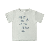 Rylee and Cru  Seafoam Meet Me At The Beach Raw Edge Tee