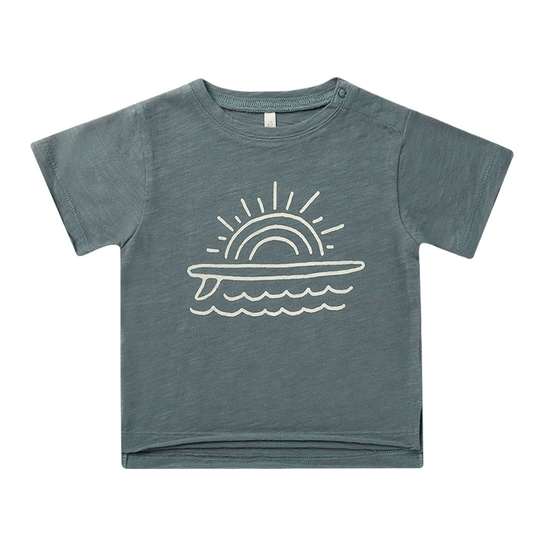 Rylee and Cru Indigo Raw Edge Tee