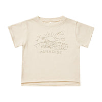 Rylee and Cru Natural Raw Edge Tee - Paradise