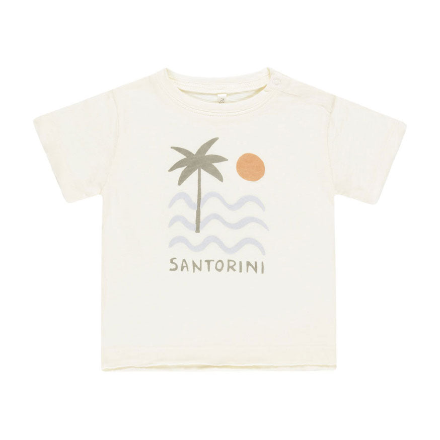 Rylee and Cru Ivory Santorini Raw Edge Tee