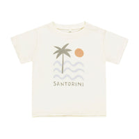 Rylee and Cru Ivory Santorini Raw Edge Tee