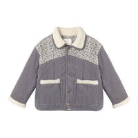 Rylee and Cru Slate Floral Lily Coat