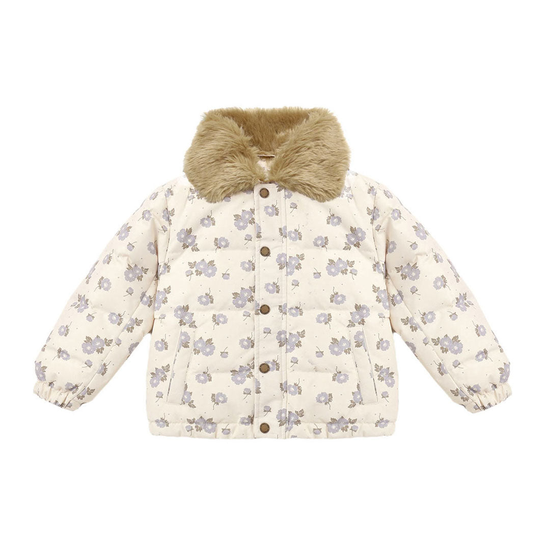 Rylee and Cru Natural Blue Floral Idyllwild Jacket