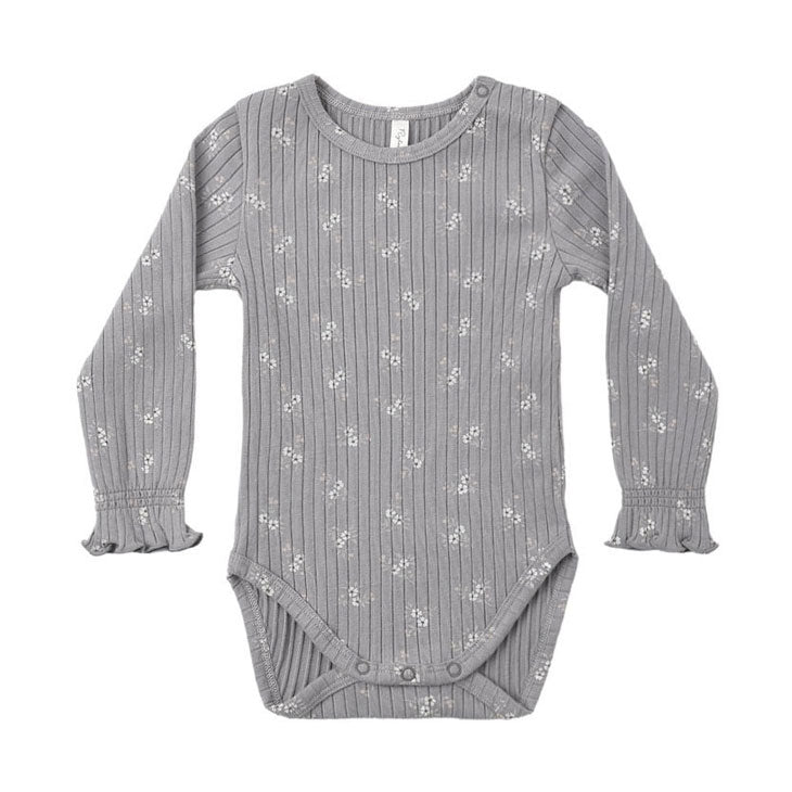 Rylee and Cru Slate Bloom Smyth Bodysuit