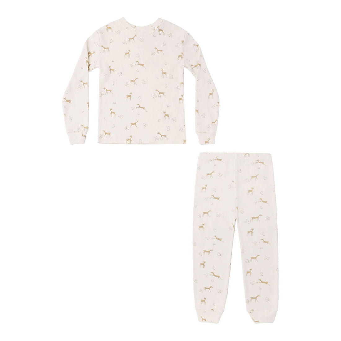 Rylee and Cru Natural Fawns Organic Pajama Set