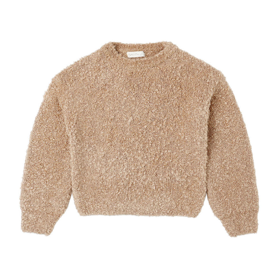 Rylee and Cru Toffee Boucle Aspen Sweater