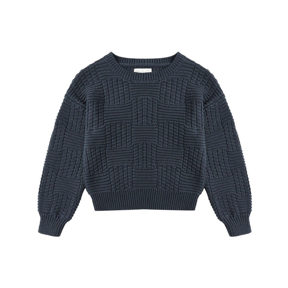 Rylee and Cru Navy Aspen Sweater