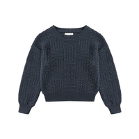 Rylee and Cru Navy Aspen Sweater