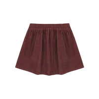Rylee and Cru Burgundy Button Front Mini Skirt