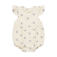 Rylee and Cru Blue Daisies Amelia Romper
