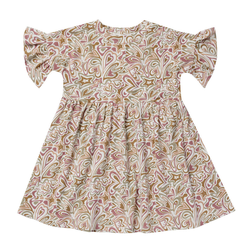 Rylee and Cru Groovy Jersey Babydoll Dress