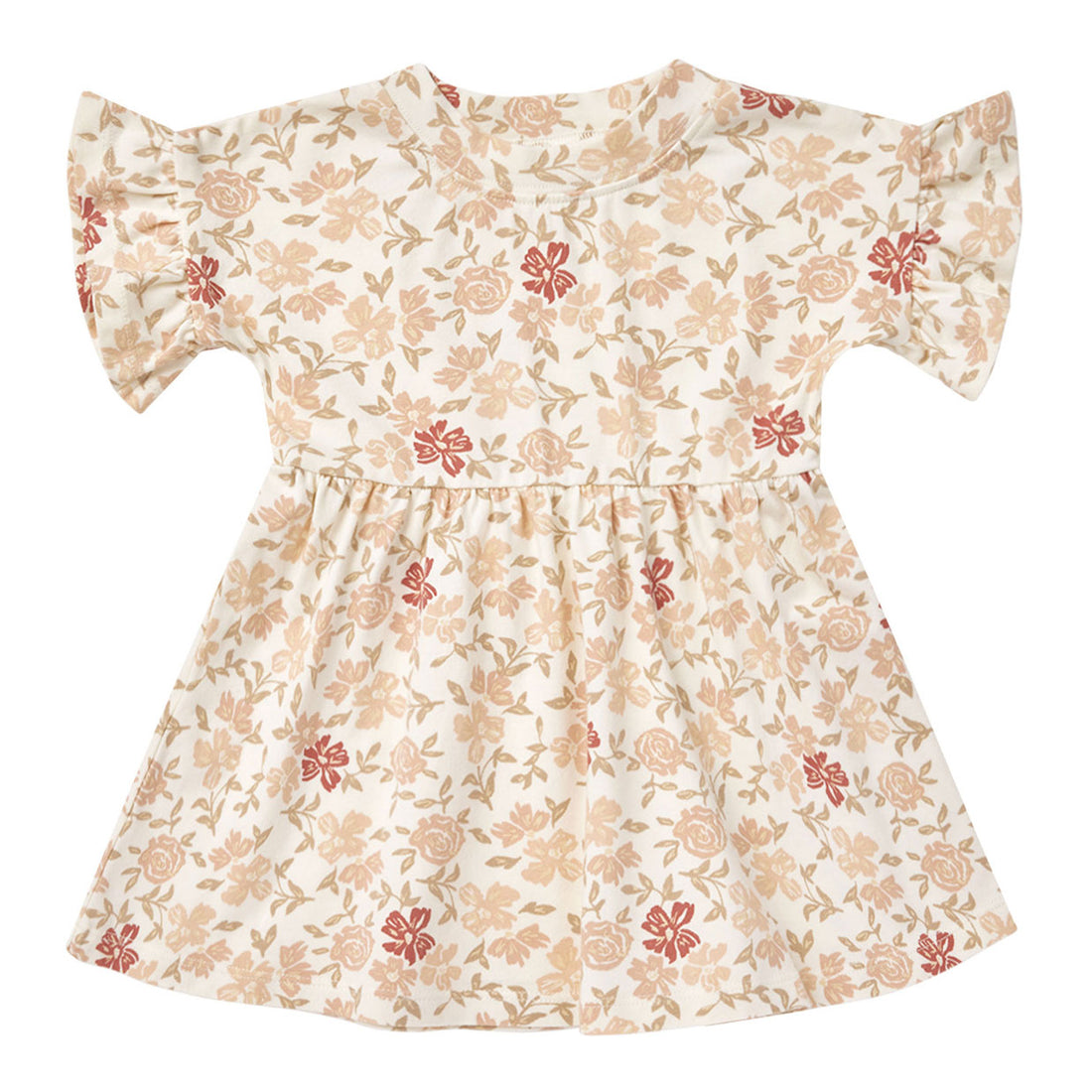 Rylee and Cru Pink Floral Babydoll Dress