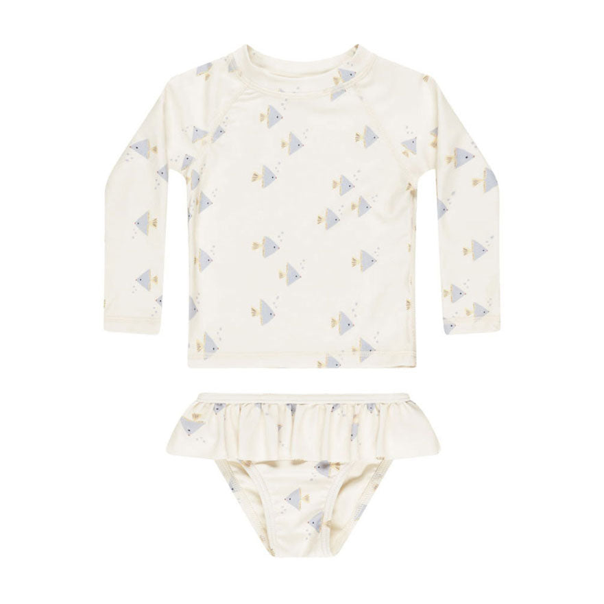 Rylee and Cru Angel Fish Rashguard Girls Set