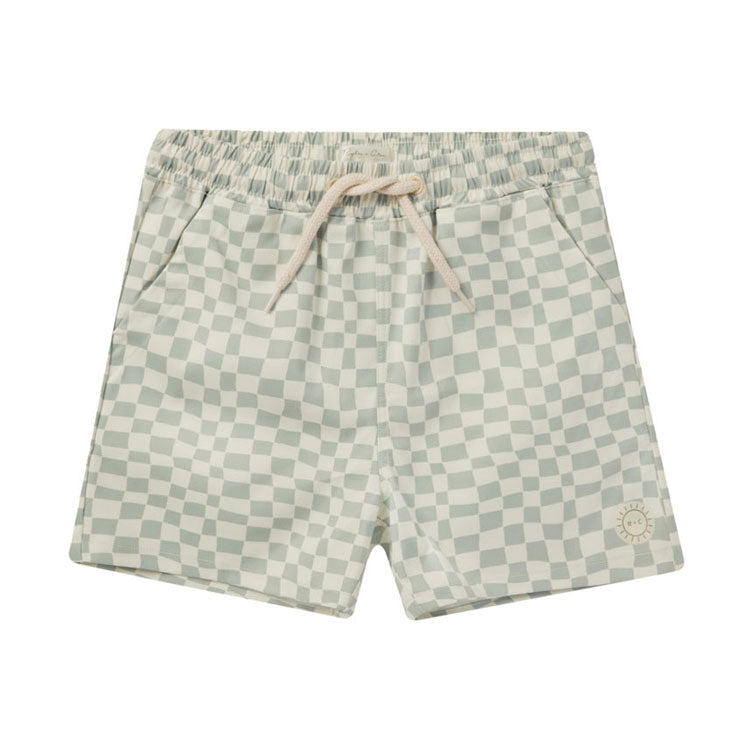 Rylee and Cru Seafoam Check Boardshort