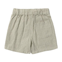 Rylee and Cru Sage-Gingham Bermuda Short - Sage Gingham