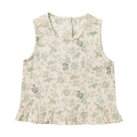 Rylee and Cru Blue-Floral Oceanside Top