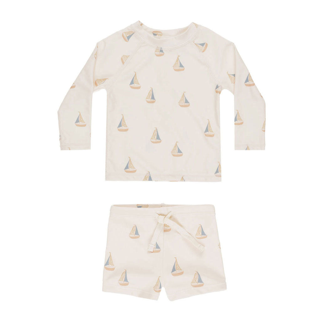 Rylee and Cru Sailboats Rashguard Boy Set