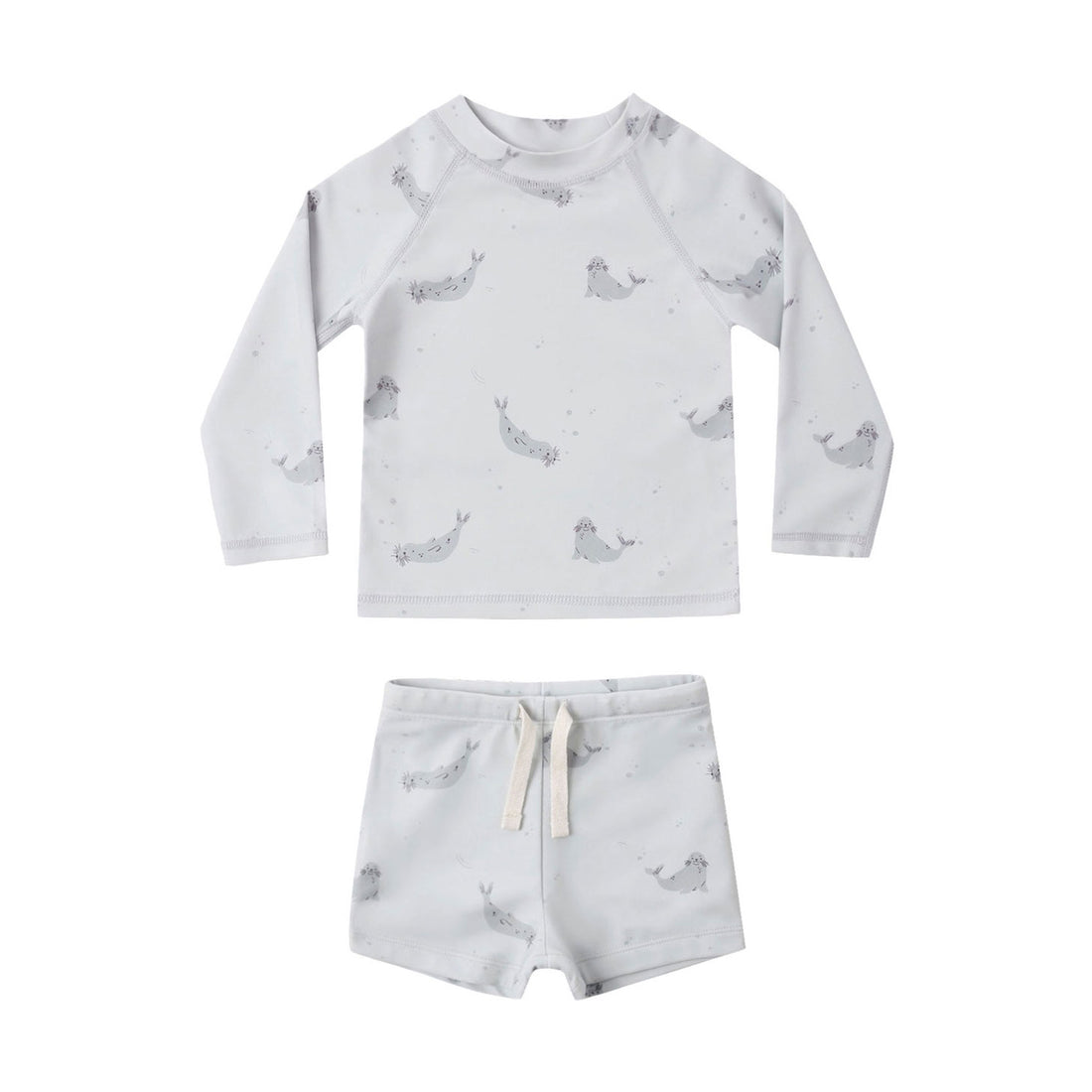 Rylee and Cru Seals Boys Rashguard Set