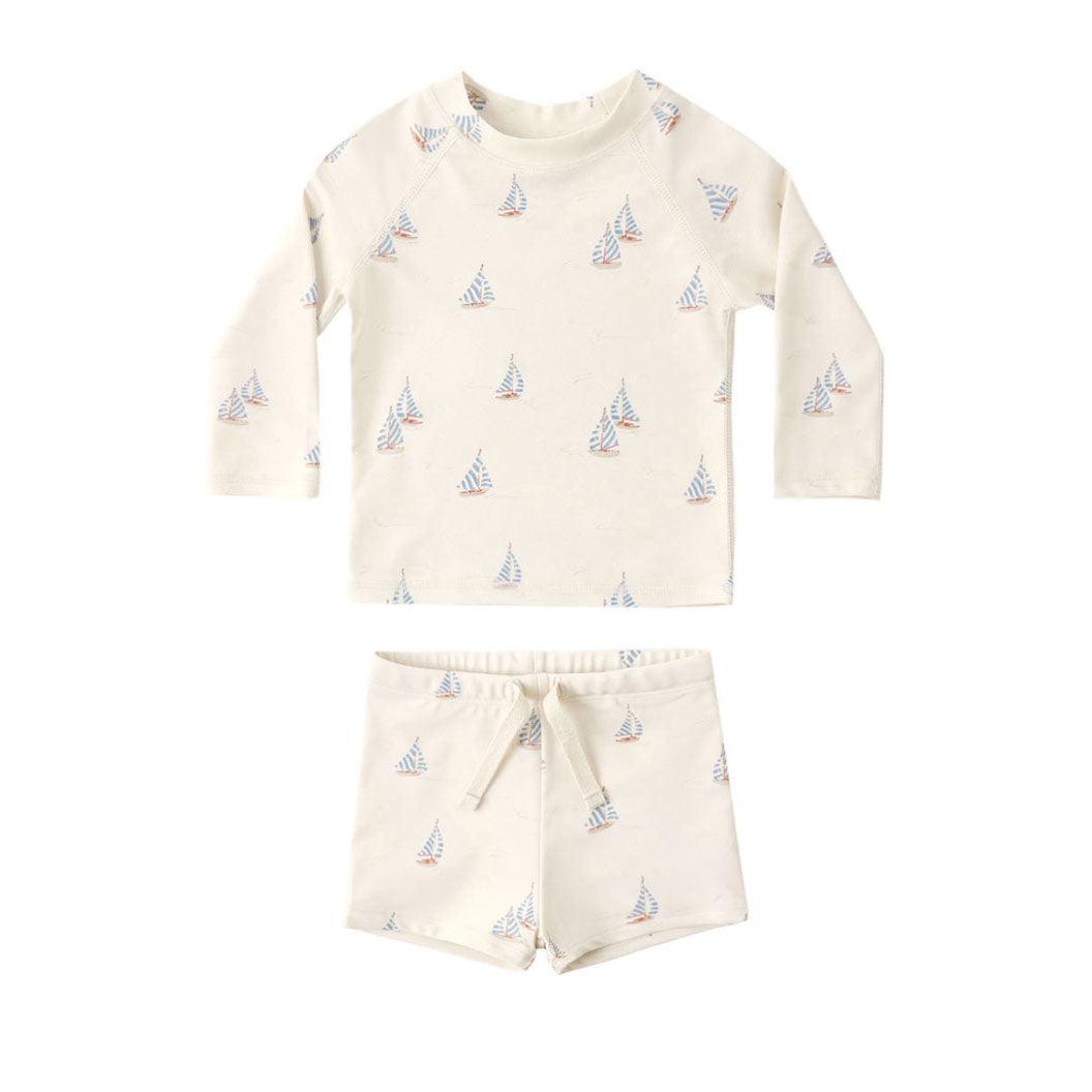Rylee and Cru Sail Boys Rashguard Set