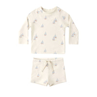 Rylee and Cru Sail Boys Rashguard Set