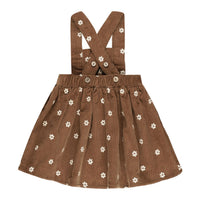 Rylee and Cru Floral Embroidery Corduroy Pinafore
