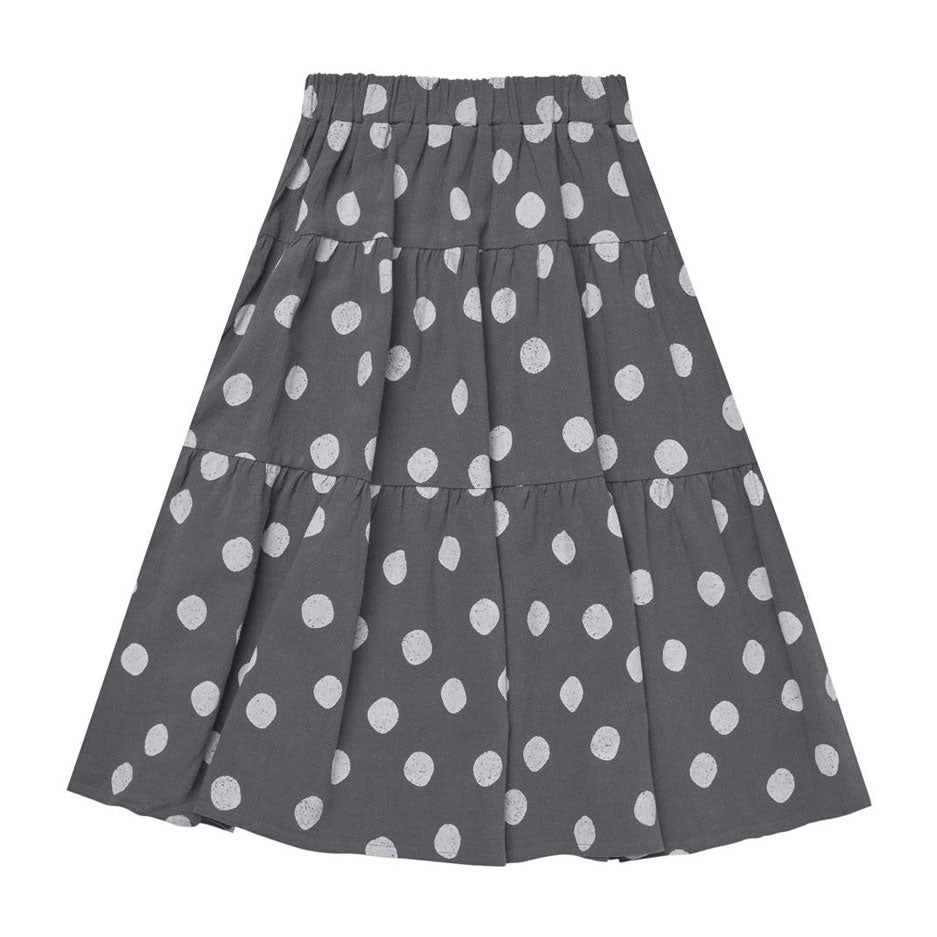 Rylee and Cru Dotty Tiered Midi Skirt