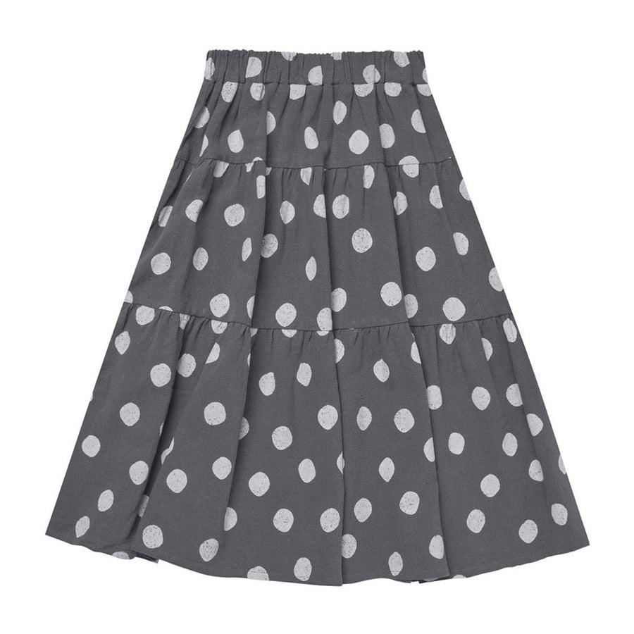 Rylee and Cru Dotty Tiered Midi Skirt