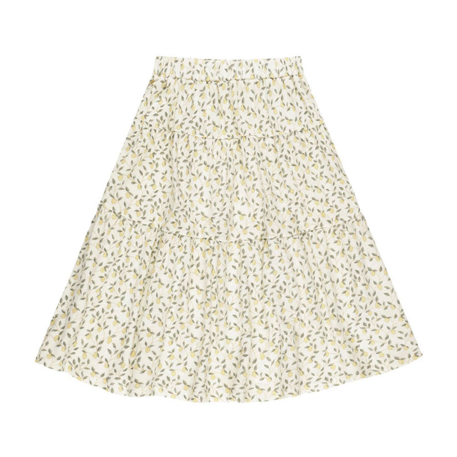 Rylee and Cru Lemons Tiered Midi Skirt