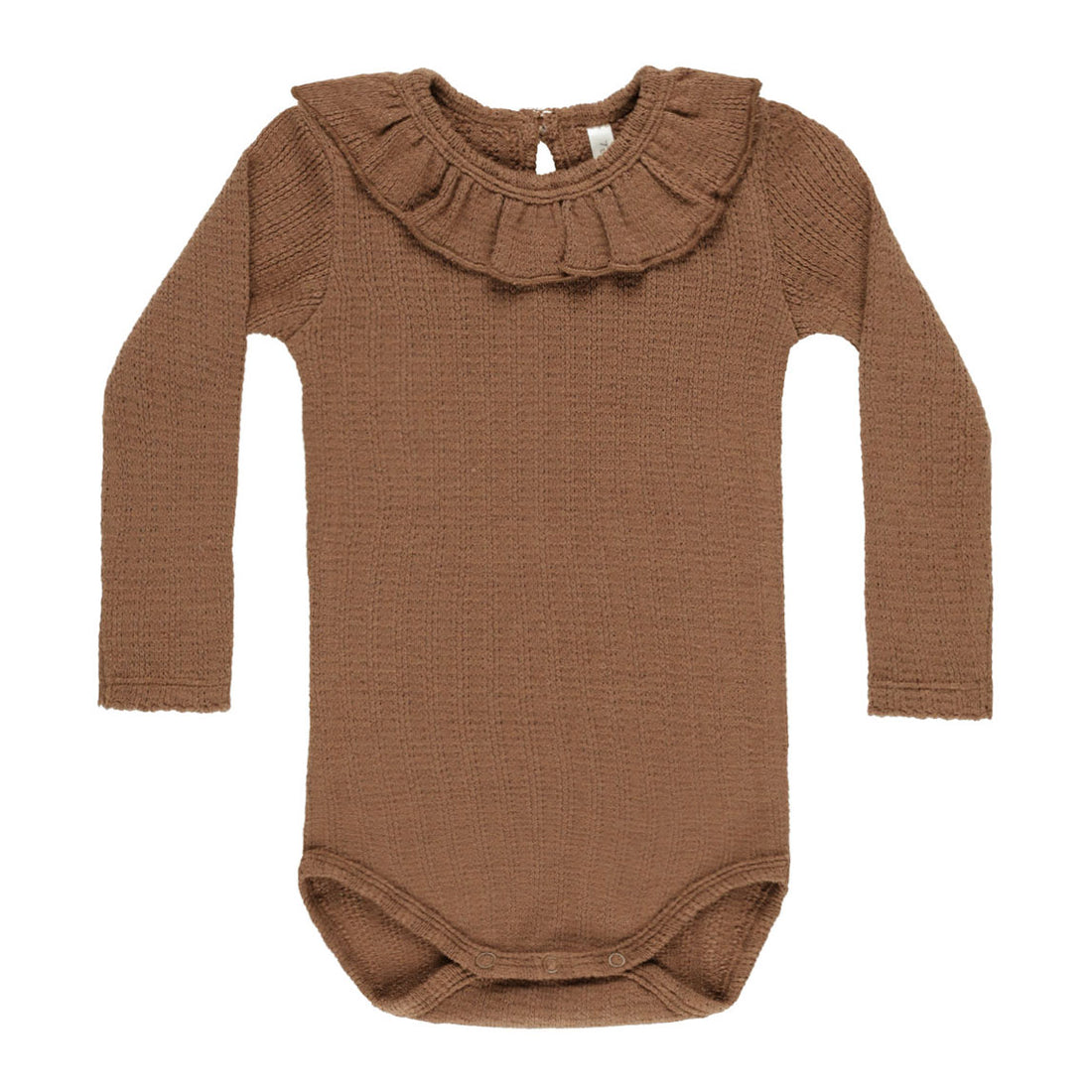Rylee and Cru Saddle Ruffle Collar Bodysuit