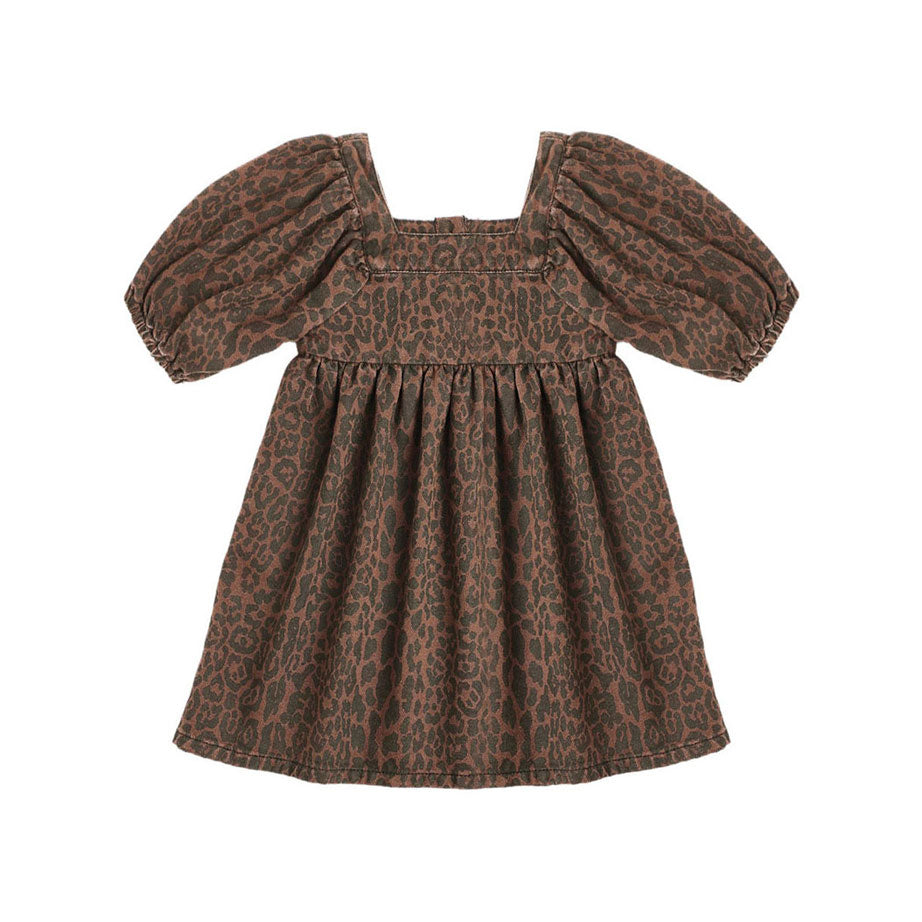Rylee and Cru Leopard Gretta Babydoll Dress