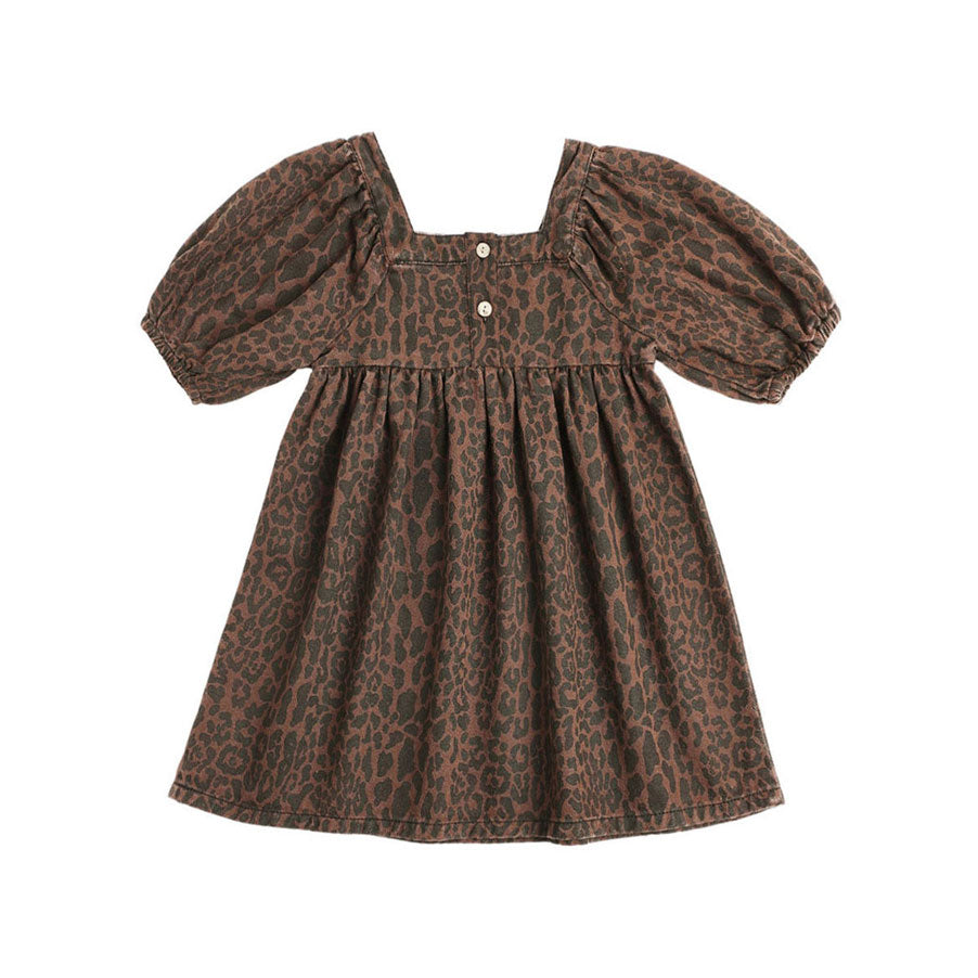 Rylee and Cru Leopard Gretta Babydoll Dress