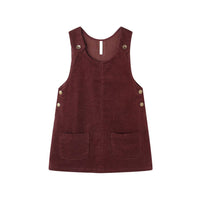 Rylee and Cru Burgundy Odette Overall Dress
