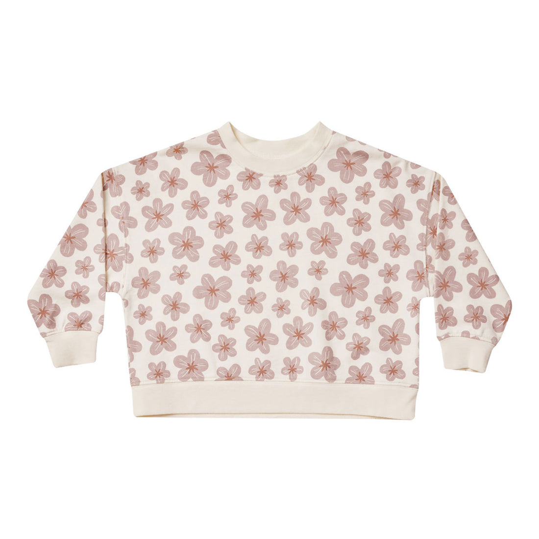 Rylee and Cru Hibiscus Boxy Pullover - Hibiscus